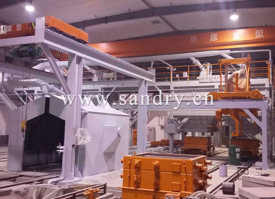 耐磨件v法真空造型线