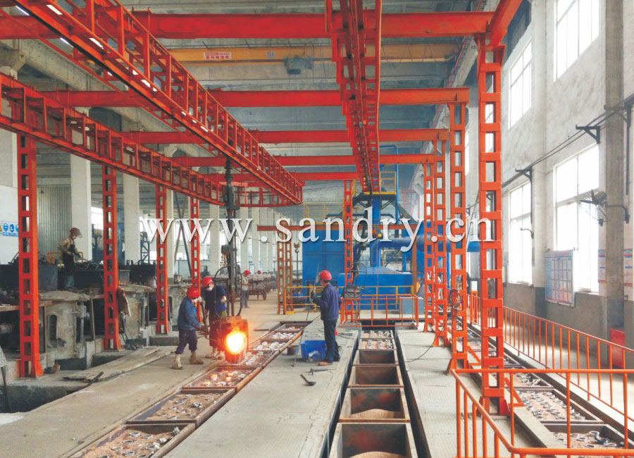 精铸壳型埋砂造型